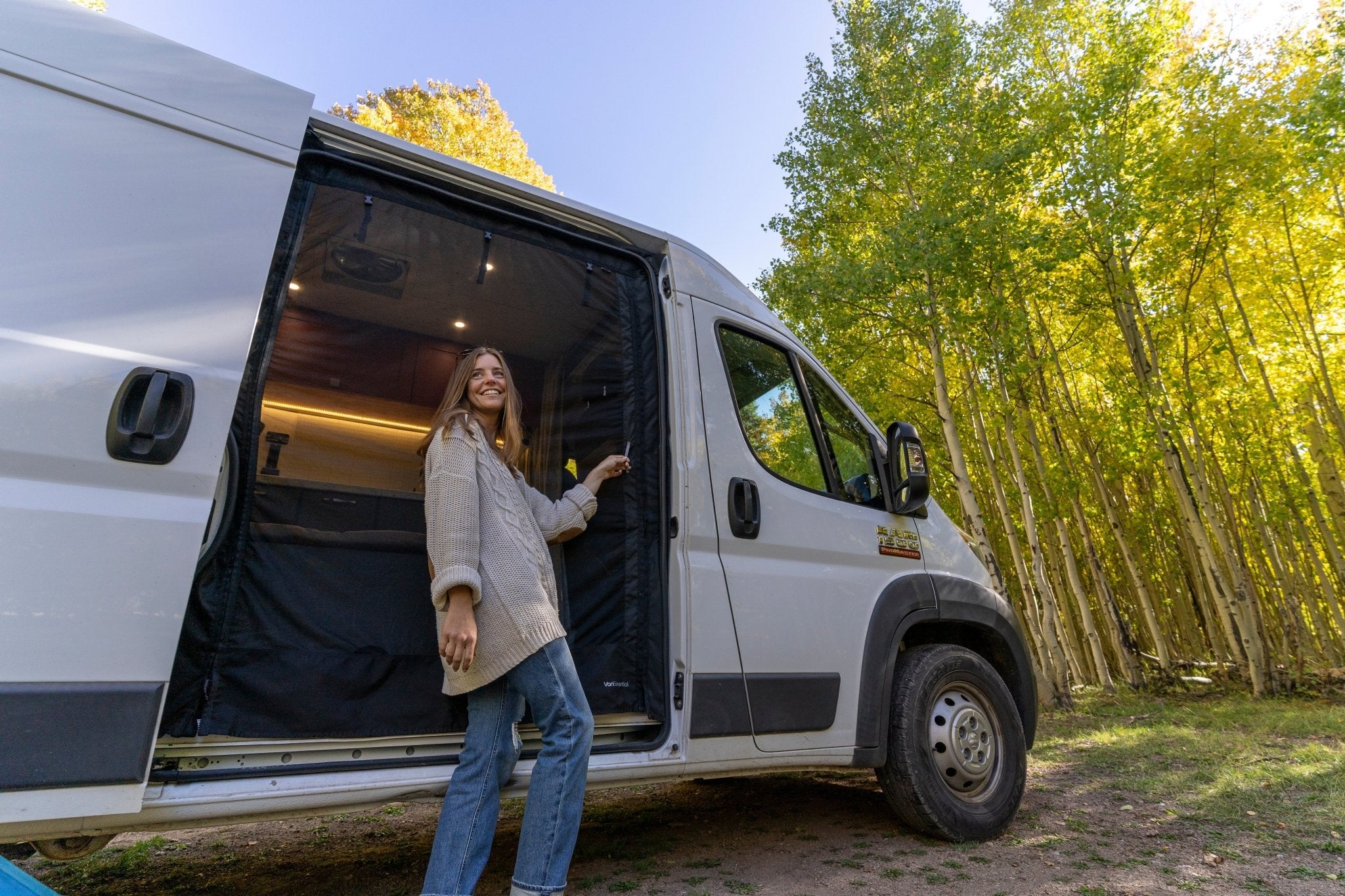 VanEssential RAM ProMaster Bug Screen - Sliding Door - Out There Vans, LLC
