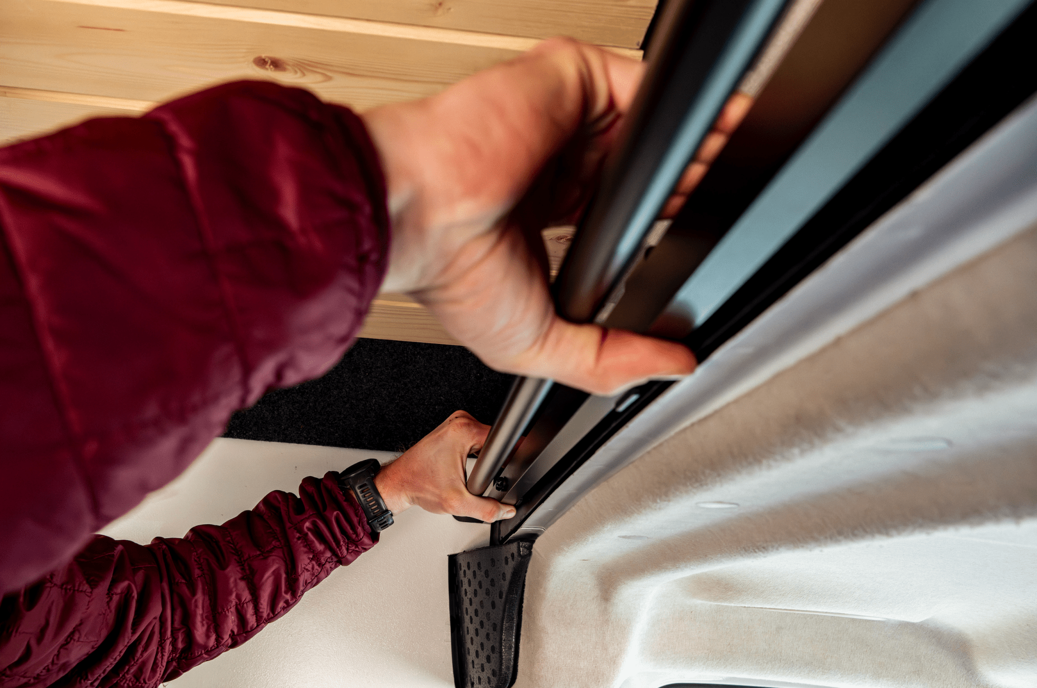 VanEssential RAM ProMaster Curtain Rail - Out There Vans, LLC