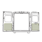 VanEssential RAM ProMaster Lower Rear Door Storage Panels (Pair) - Out There Vans, LLC