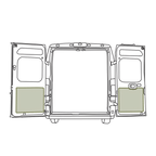 VanEssential RAM ProMaster Lower Rear Door Storage Panels (Pair) - Out There Vans
