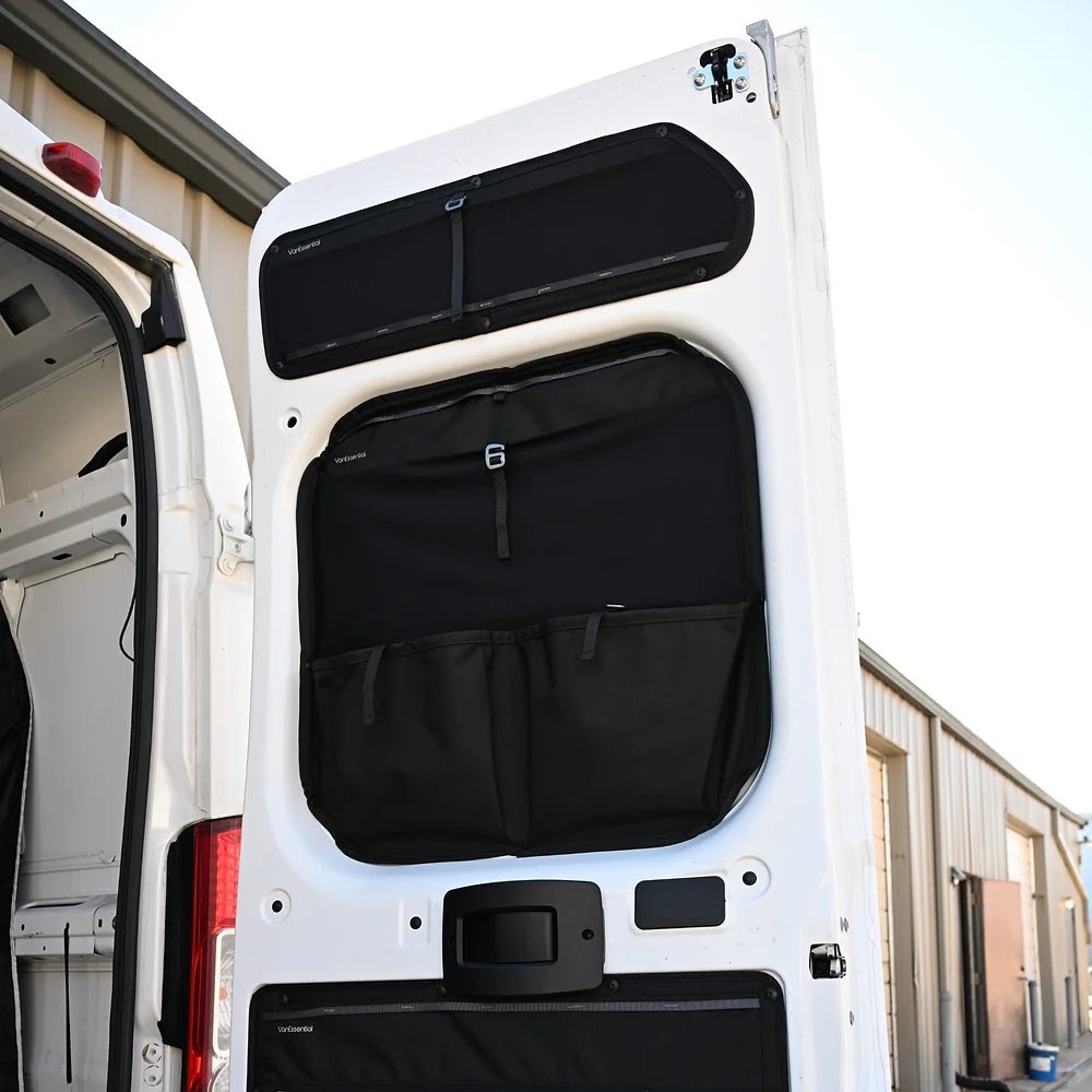 VanEssential RAM ProMaster Middle Rear Door Storage Panels (Pair) - Out There Vans