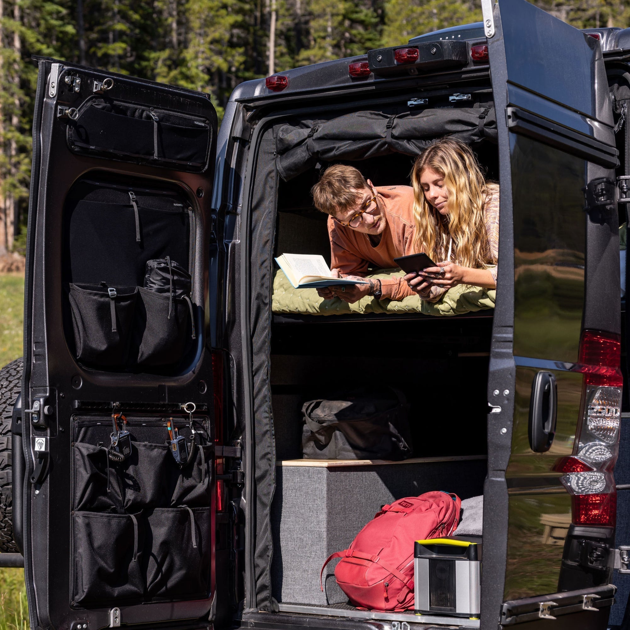 VanEssential RAM ProMaster Middle Rear Door Storage Panels (Pair) - Out There Vans, LLC
