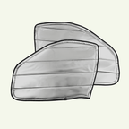 VanEssential RAM ProMaster Reflective Front Door Window Covers (Pair) - Out There Vans, LLC