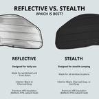 VanEssential RAM ProMaster Reflective Front Door Window Covers (Pair) - Out There Vans, LLC