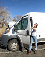VanEssential RAM ProMaster Reflective Front Door Window Covers (Pair) - Out There Vans, LLC