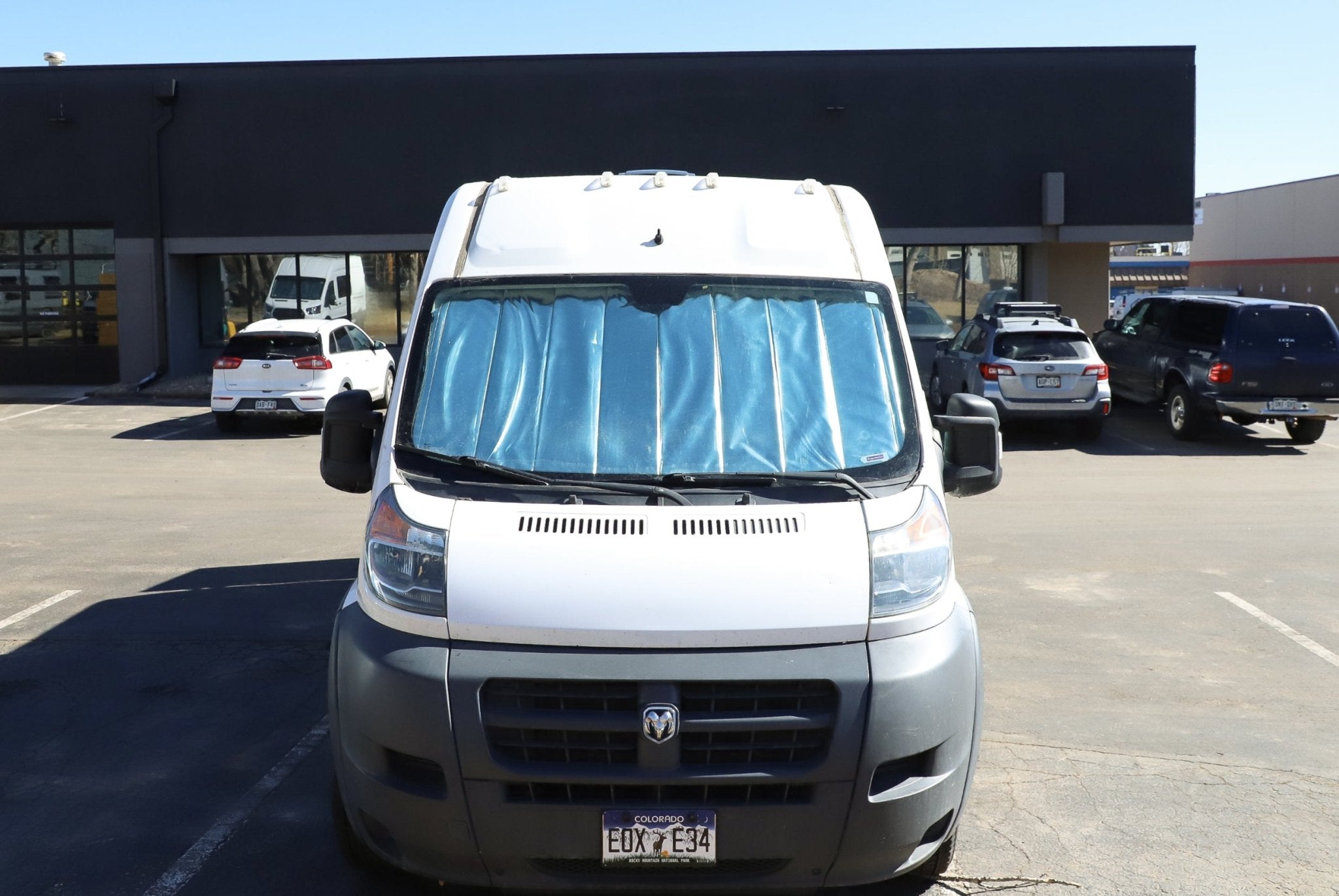 VanEssential RAM ProMaster Reflective Front Windshield Cover - Out There Vans, LLC