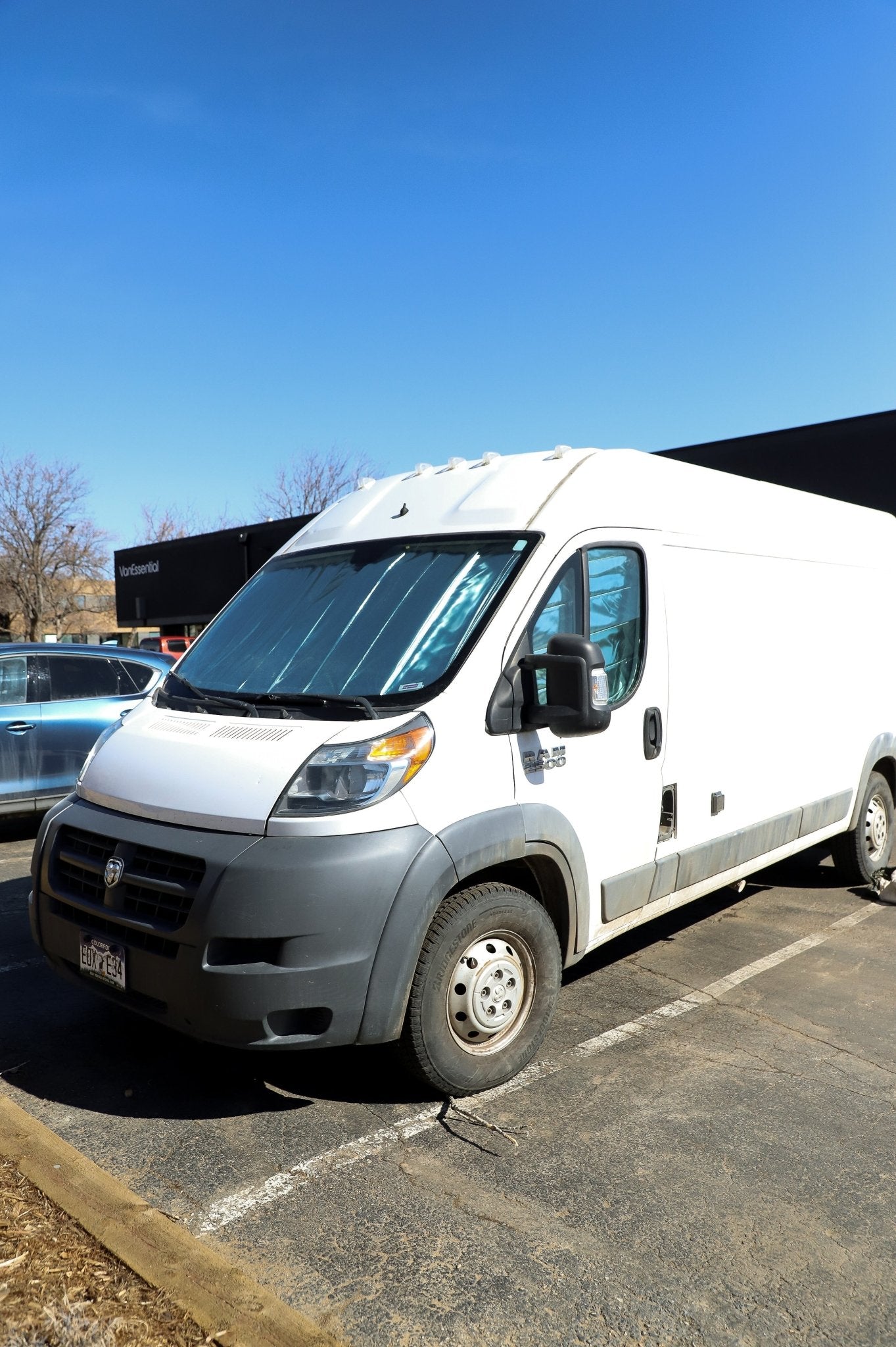 VanEssential RAM ProMaster Reflective Front Windshield Cover - Out There Vans, LLC