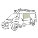 VanEssential RAM ProMaster Stealth Crew Window Cover - Out There Vans, LLC