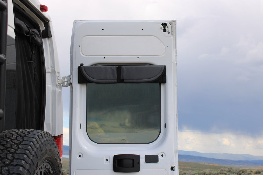 VanEssential RAM ProMaster Stealth Rear Door Window Covers (Pair) - Out There Vans, LLC