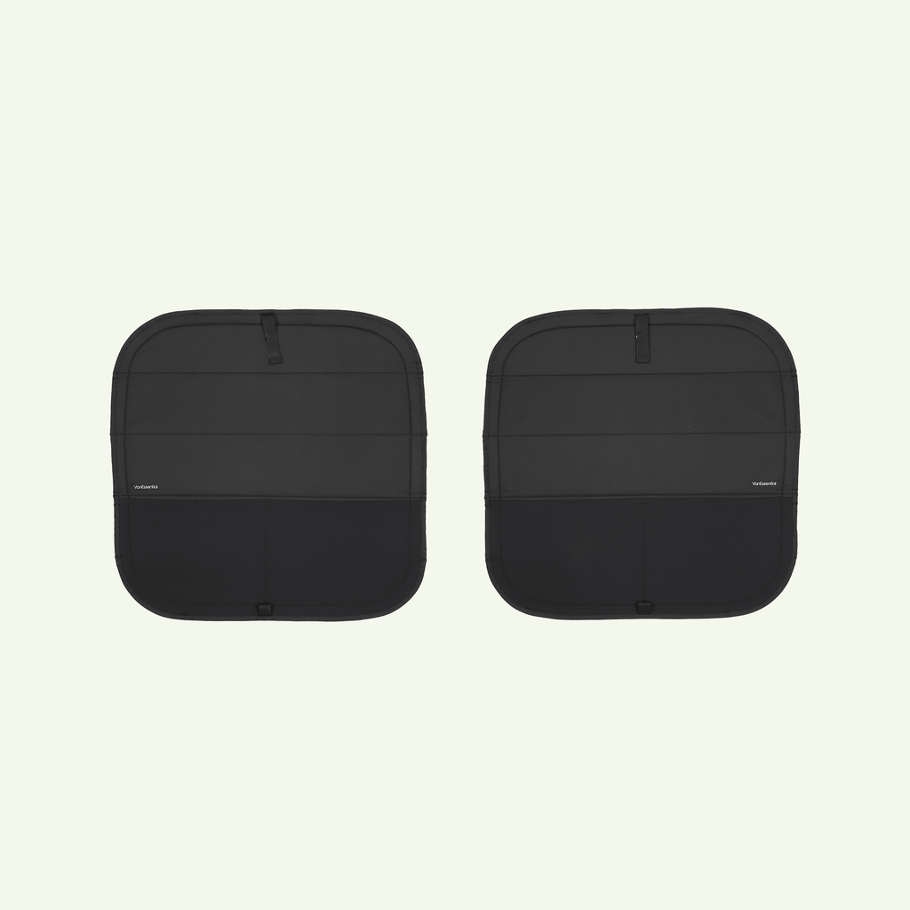 VanEssential RAM ProMaster Stealth Rear Door Window Covers (Pair) - Out There Vans, LLC