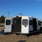 VanEssential RAM ProMaster Stealth Rear Door Window Covers (Pair) - Out There Vans, LLC