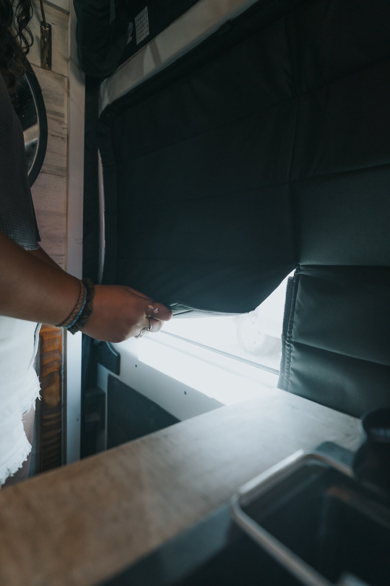 VanEssential RAM ProMaster Stealth Sliding Door Window Cover - Out There Vans, LLC