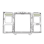 VanEssential RAM ProMaster Upper Rear Door Storage Panels (Pair) - Out There Vans