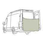 VanEssential Rear Door Shower Screen - Out There Vans, LLC