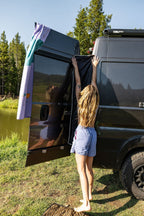 VanEssential Rear Door Shower Screen - Out There Vans, LLC