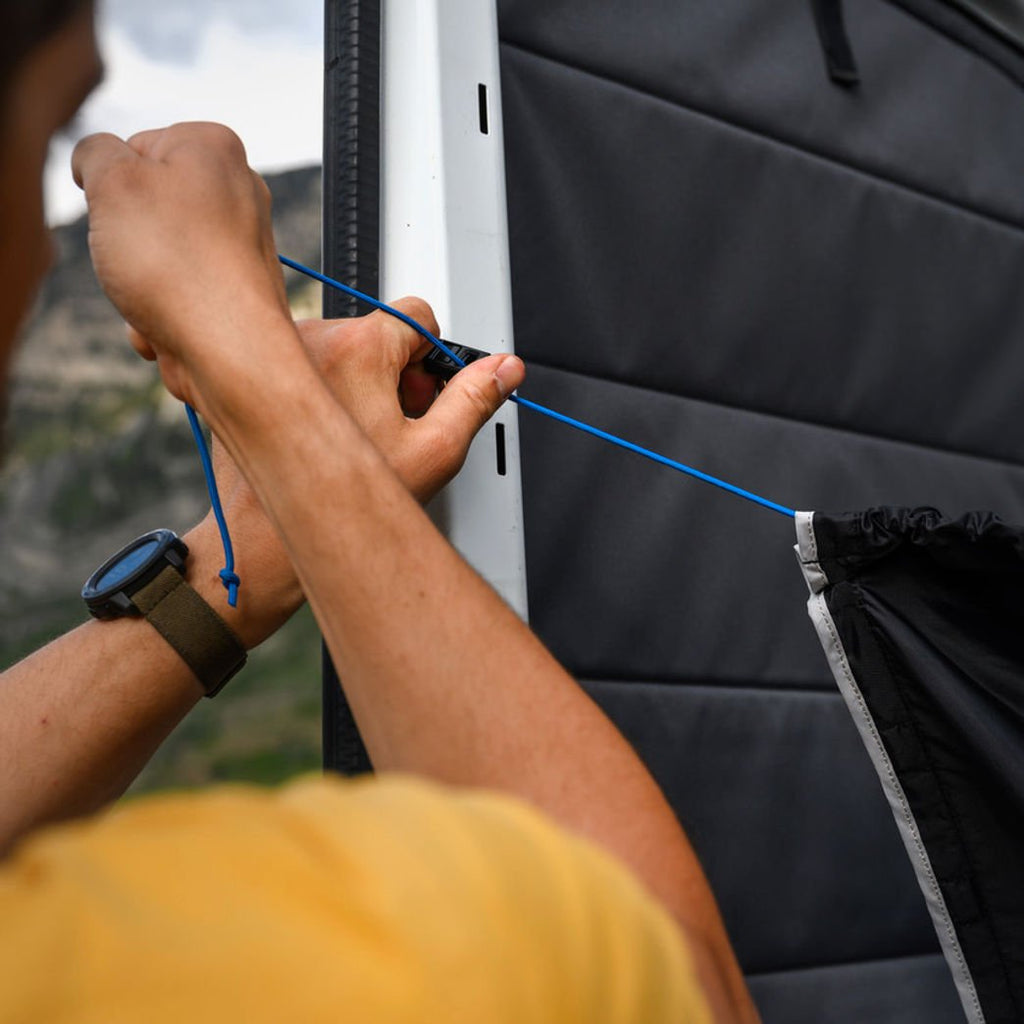 VanEssential Rear Door Van Shower Curtain - Out There Vans, LLC