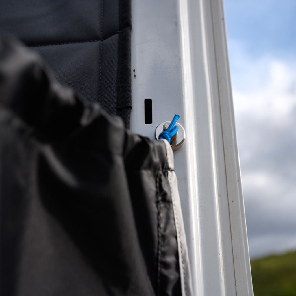 VanEssential Rear Door Van Shower Curtain - Out There Vans, LLC