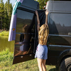 VanEssential Rear Door Van Shower Curtain - Out There Vans, LLC