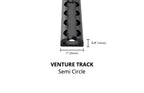 VanEssential Semi - Circle Venture L - Track (2 Pack) - Out There Vans, LLC