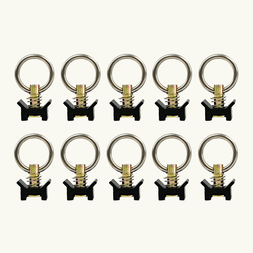 VanEssential Venture L - Track Adjustable Single Stud with Stainless Steel Ring (10 Pack) - Out There Vans, LLC