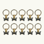 VanEssential Venture L - Track Adjustable Single Stud with Stainless Steel Ring (10 Pack) - Out There Vans, LLC