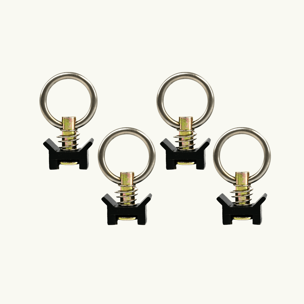 VanEssential Venture L - Track Adjustable Single Stud with Stainless Steel Ring (4 Pack) - Out There Vans, LLC