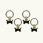VanEssential Venture L - Track Adjustable Single Stud with Stainless Steel Ring (4 Pack) - Out There Vans, LLC