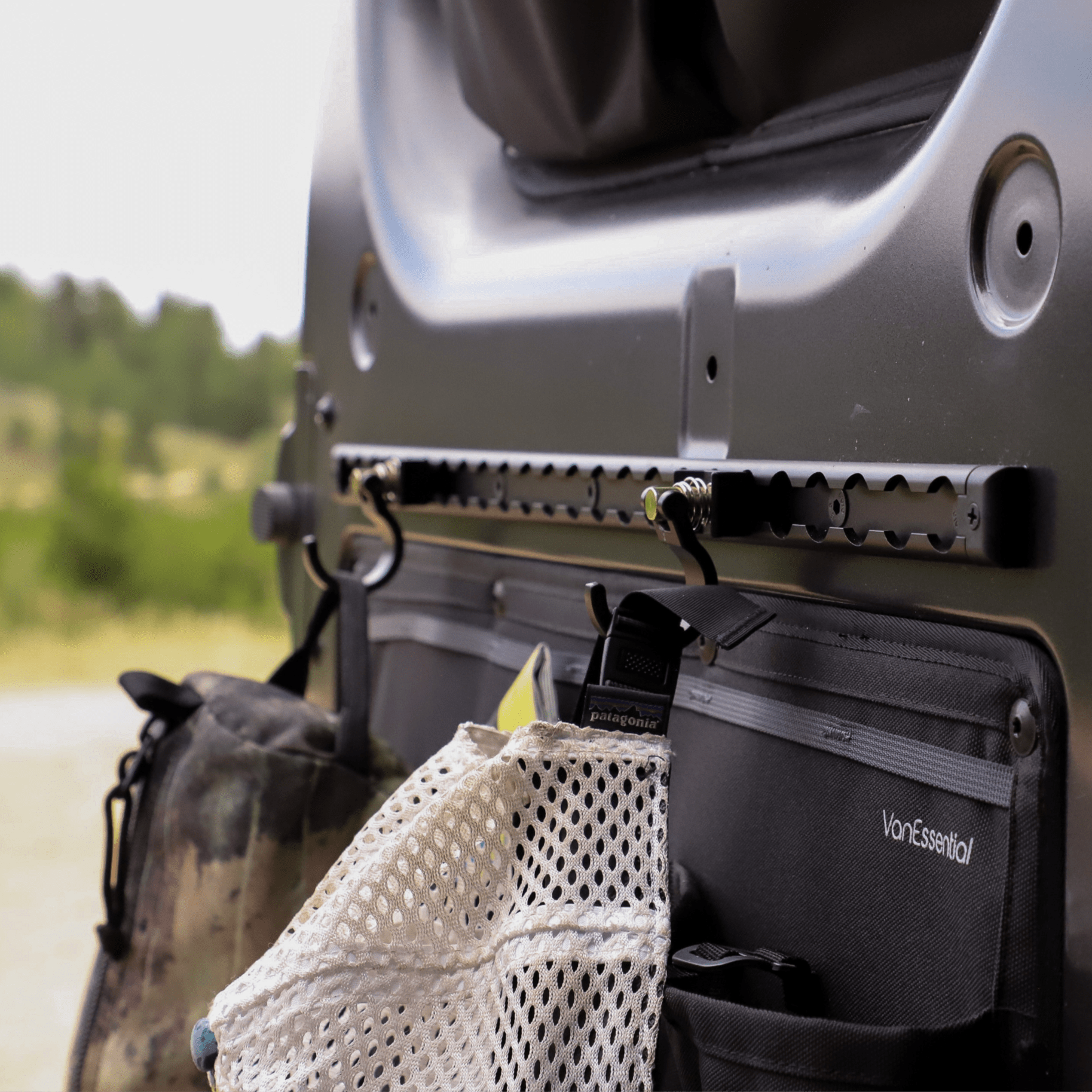 VanEssential Venture L - Track Spring Loaded Single Stud with Hook (2 Pack) - Out There Vans, LLC