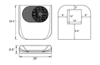 VELIT 2000R Mini - 12V/48V Rooftop Air Conditioner - Out There Vans, LLC