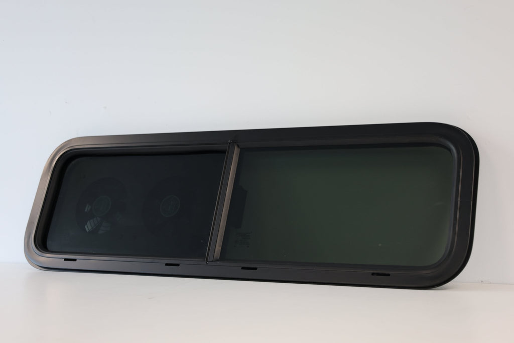 VW1033 Dual - Fan Half Slider Bunk Window - Out There Vans, LLC