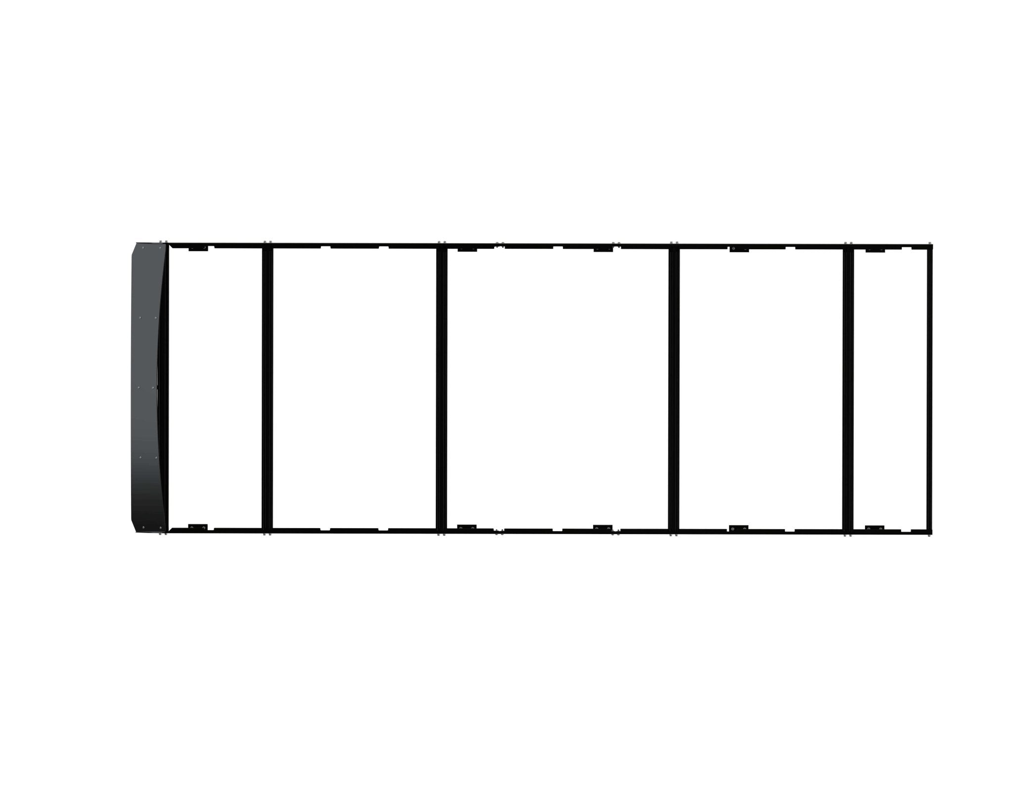 White Top Adventures ProMaster 159 EXT High Roof Strata Roof Rack - Out There Vans, LLC