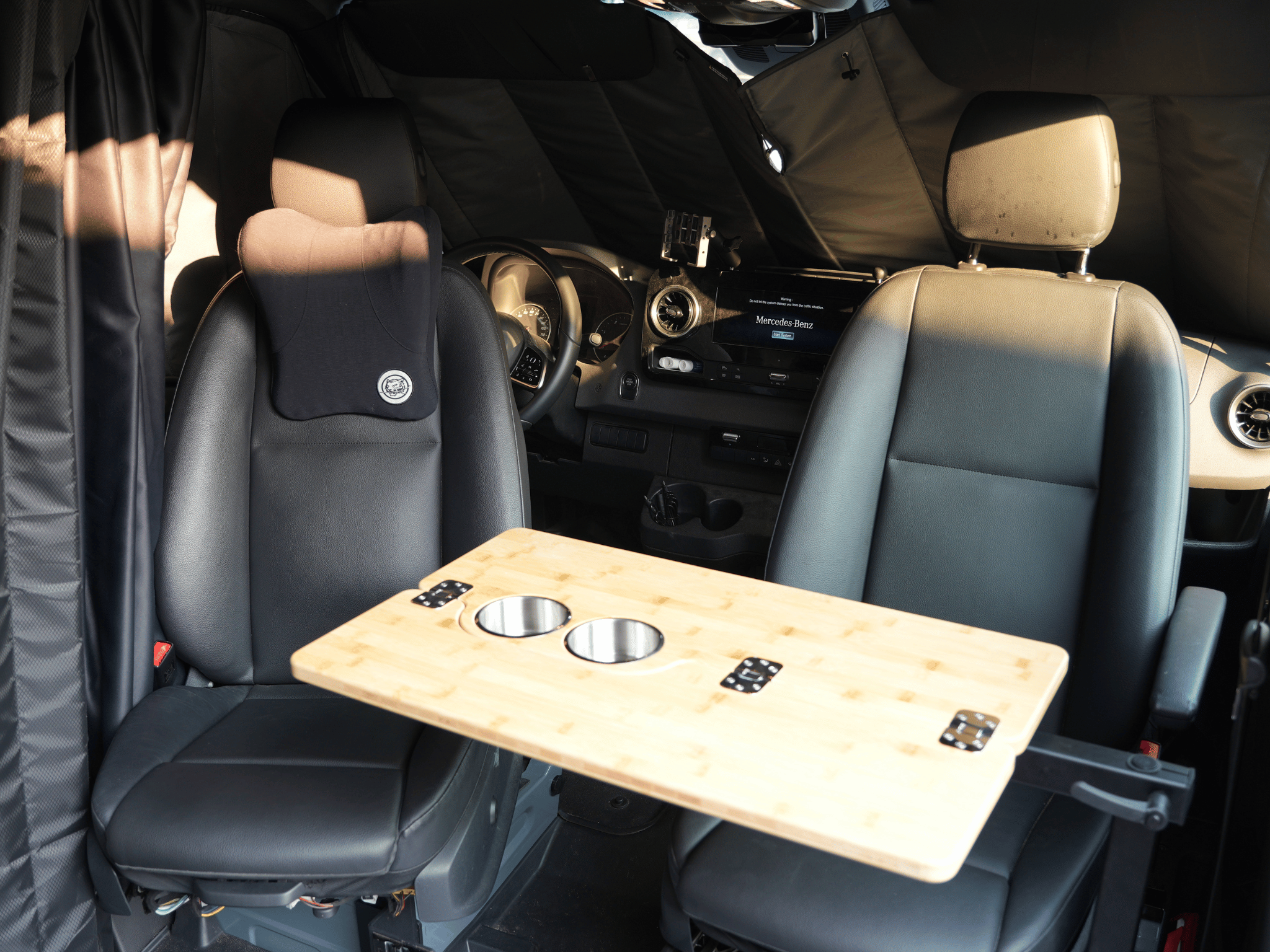 White Top Adventures Sprinter Passenger B - Pillar Table Adapter - Out There Vans, LLC