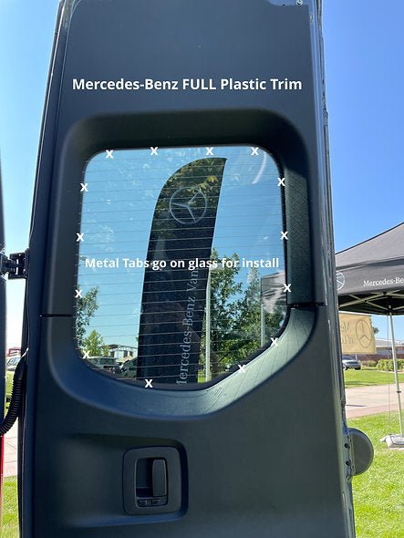 VanEssential Mercedes Sprinter Rear Door Window Covers (Pair) - Out There Vans